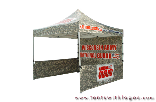 10 x 10 Pop Up Tent - Wisconsin Army National Guard